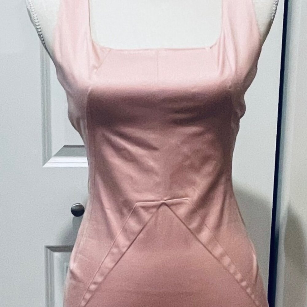 Dolce & Gabbana Pink Cotton Sheath Dress